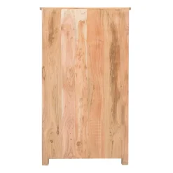 Made in Meubles Armoire à  lattes en bois coloré Ethnik