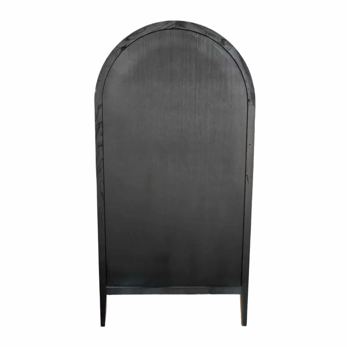 Made in Meubles Armoire arrondie en bois d'orme Alicia