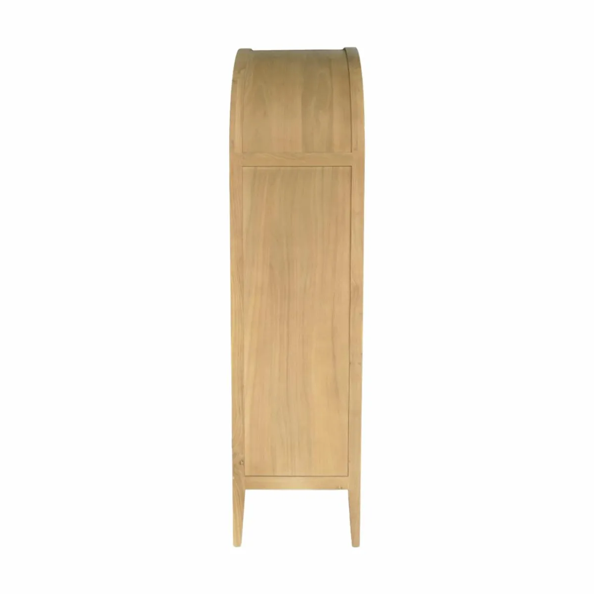 Made in Meubles Armoire arrondie en bois d'orme Alicia