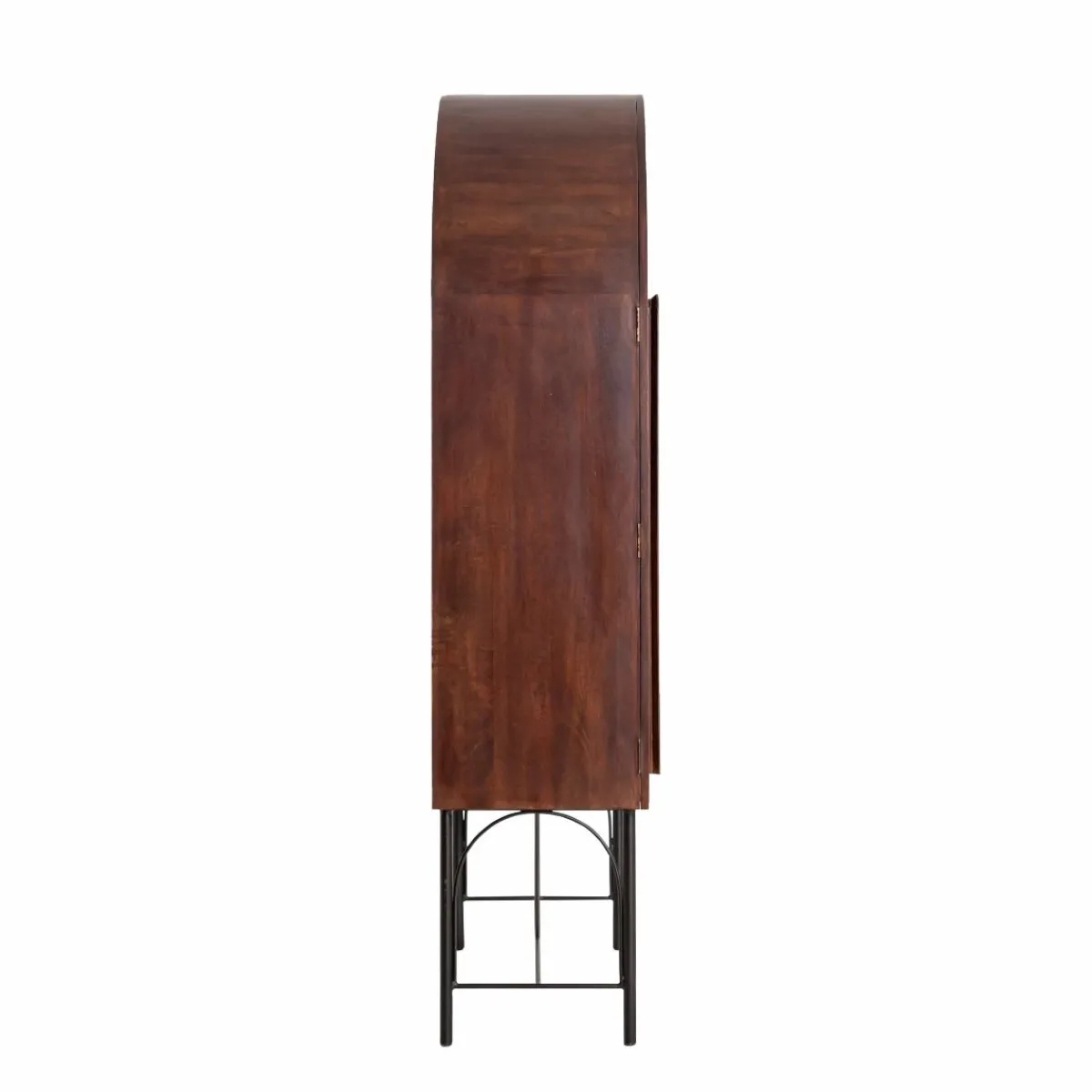 Made in Meubles Armoire arrondie en bois de manguier Julio