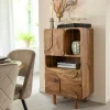 Made in Meubles Armoire en bois d'acacia Tilio