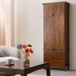 Made in Meubles Armoire en bois de manguier Remick