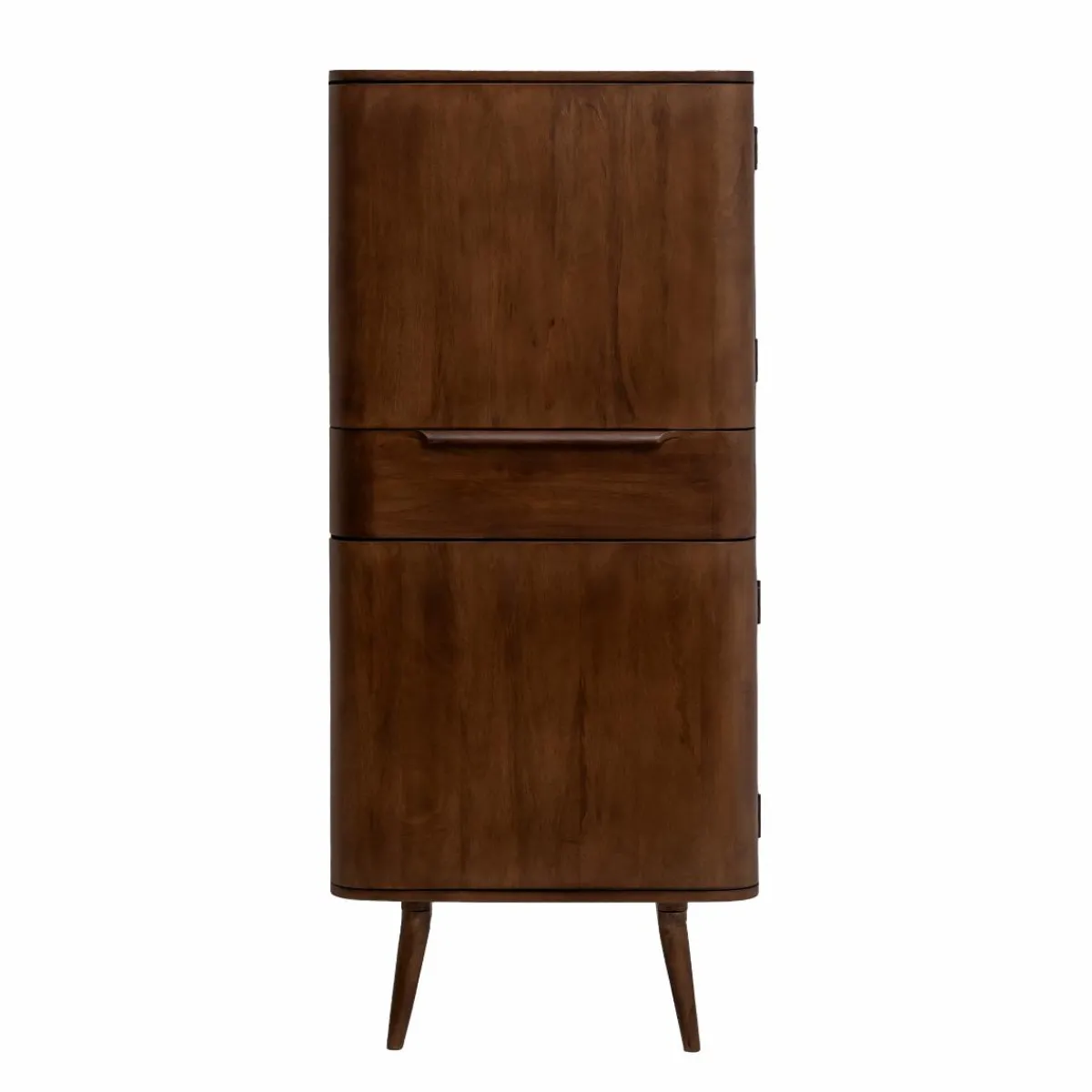 Made in Meubles Armoire en bois de manguier foncé Aléna