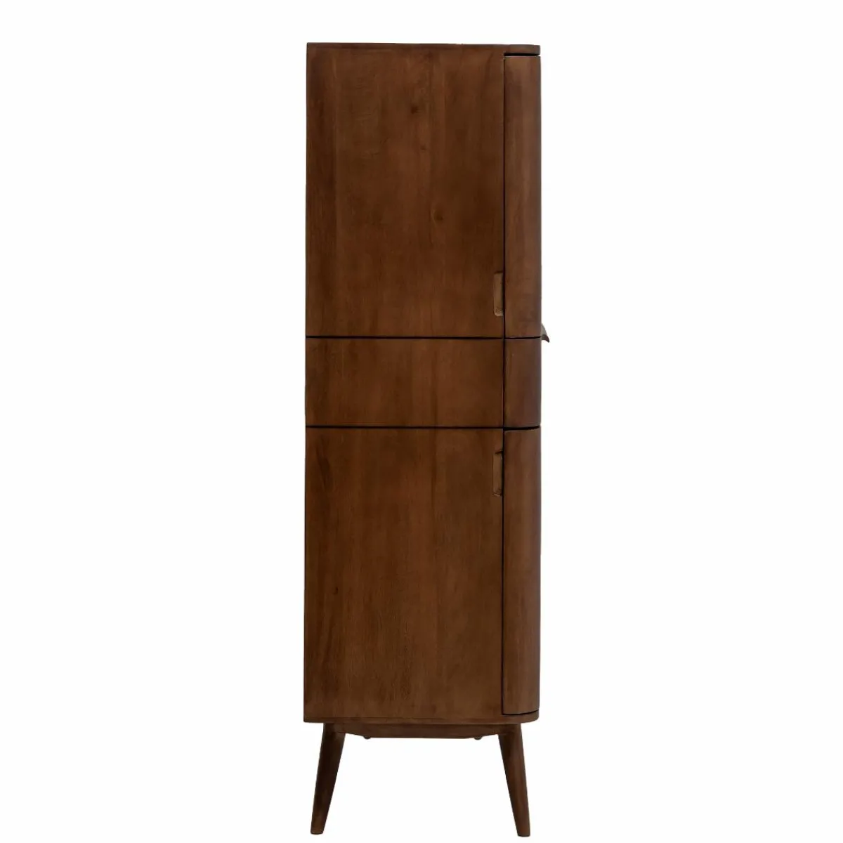 Made in Meubles Armoire en bois de manguier foncé Aléna