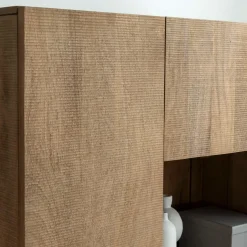 Made in Meubles Armoire en bois de manguier et métal Isil