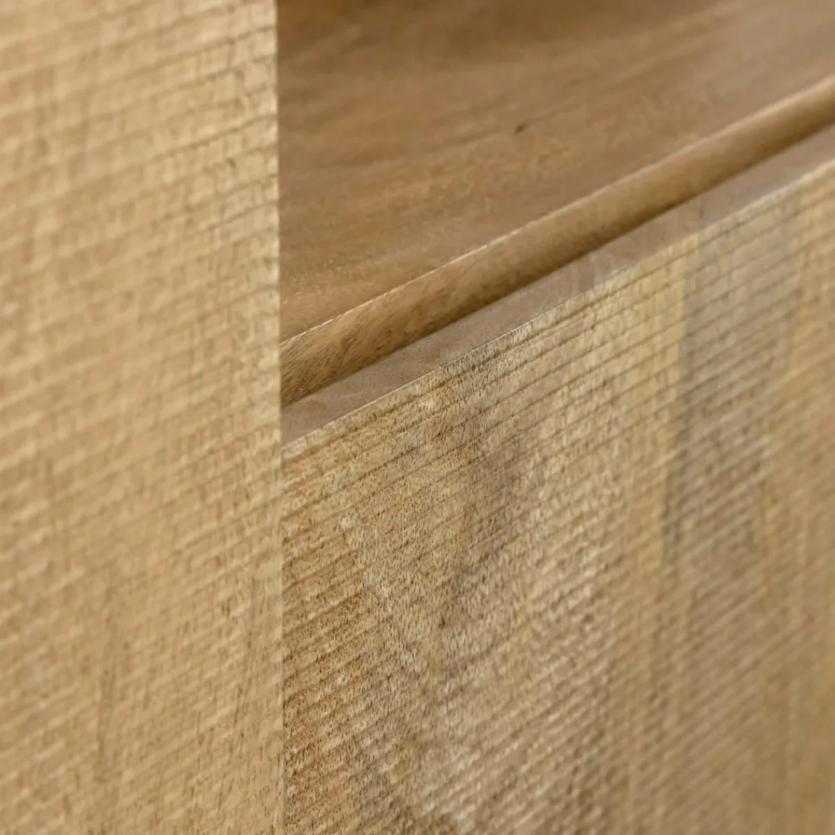 Made in Meubles Armoire en bois de manguier et métal Isil