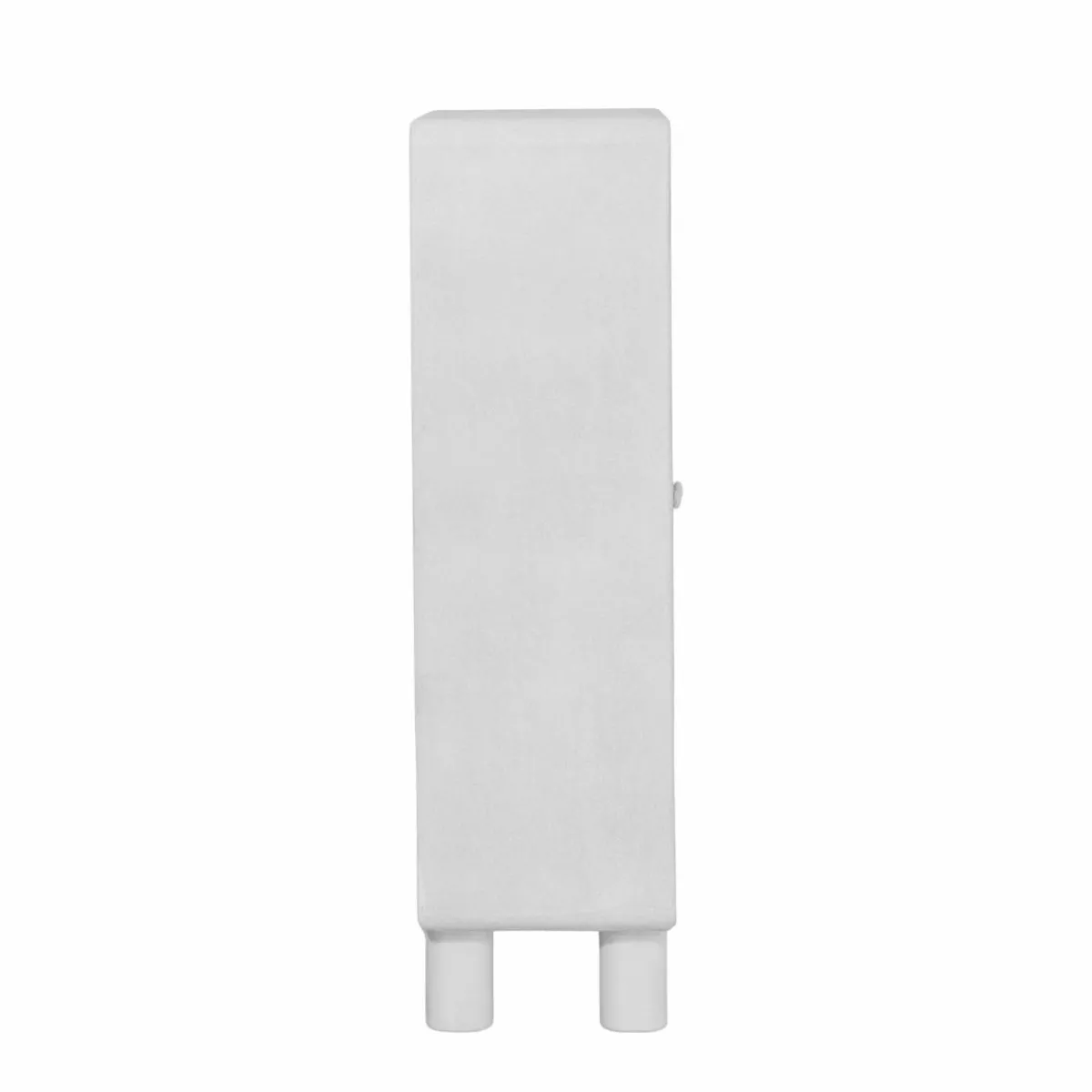 Made in Meubles Armoire en bois effet béton blanc Danaé