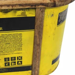 Made in Meubles Banc coffre en bois et métal recyclé Victorine
