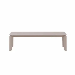 Made in Meubles Banc en aluminium taupe Apollon