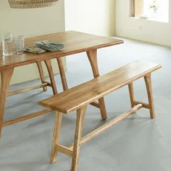 Made in Meubles Banc en bois d'acacia massif Orane