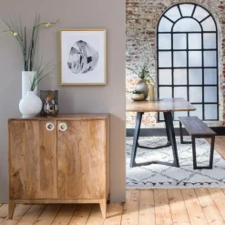 Made in Meubles Banc en bois de manguier Charlotte