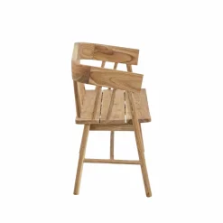 Made in Meubles Banc en bois de teck brut June