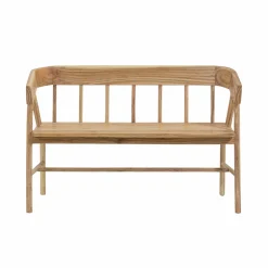 Made in Meubles Banc en bois de teck brut June