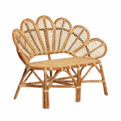 Made in Meubles Banquette fleur de jardin en rotin Rattan