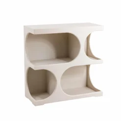 Made in Meubles Bibliothèque en bois blanc peint Niklas