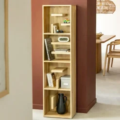 Made in Meubles Bibliothèque en bois de manguier Read
