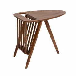 Made in Meubles Bout de canapé en bois de manguier Lino
