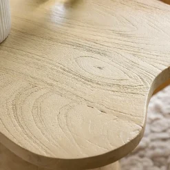 Made in Meubles Bout de canapé en bois de manguier Merlin