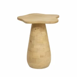 Made in Meubles Bout de canapé en bois de manguier Merlin