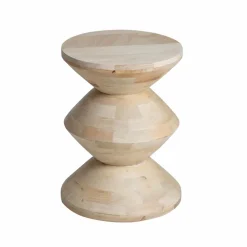 Made in Meubles Bout de canapé en bois de manguier Horace