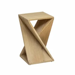 Made in Meubles Bout de canapé en bois de manguier Amara