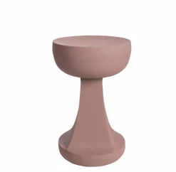 Made in Meubles Bout de canapé rose Marguerite