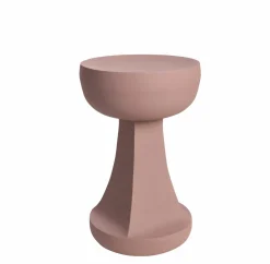 Made in Meubles Bout de canapé rose Marguerite