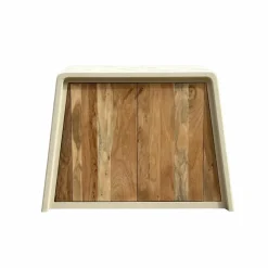 Made in Meubles Buffet 2 portes en bois d'acacia et bois effet béton Dalva
