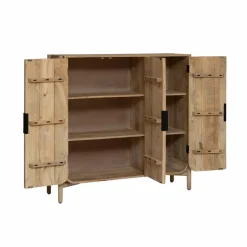 Made in Meubles Buffet 3 portes en bois de manguier Nova
