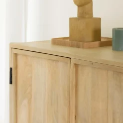 Made in Meubles Buffet 3 portes en bois de manguier Nova