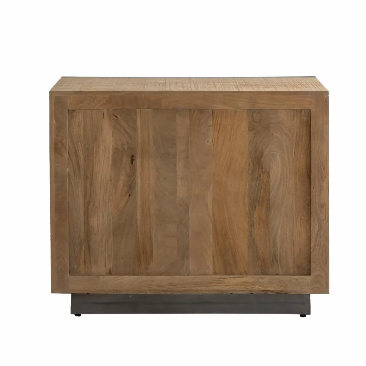 Made in Meubles Buffet 2 portes en bois de manguier et métal Isil
