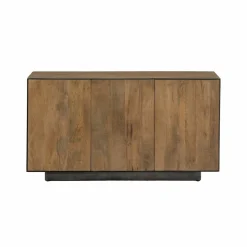 Made in Meubles Buffet 3 portes en bois de manguier et métal Isil