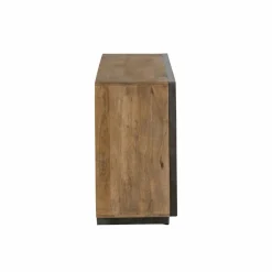 Made in Meubles Buffet 3 portes en bois de manguier et métal Isil