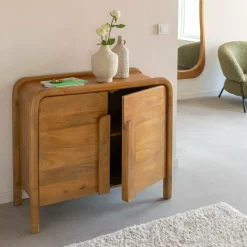 Made in Meubles Buffet 2 portes en bois de manguier Féodor