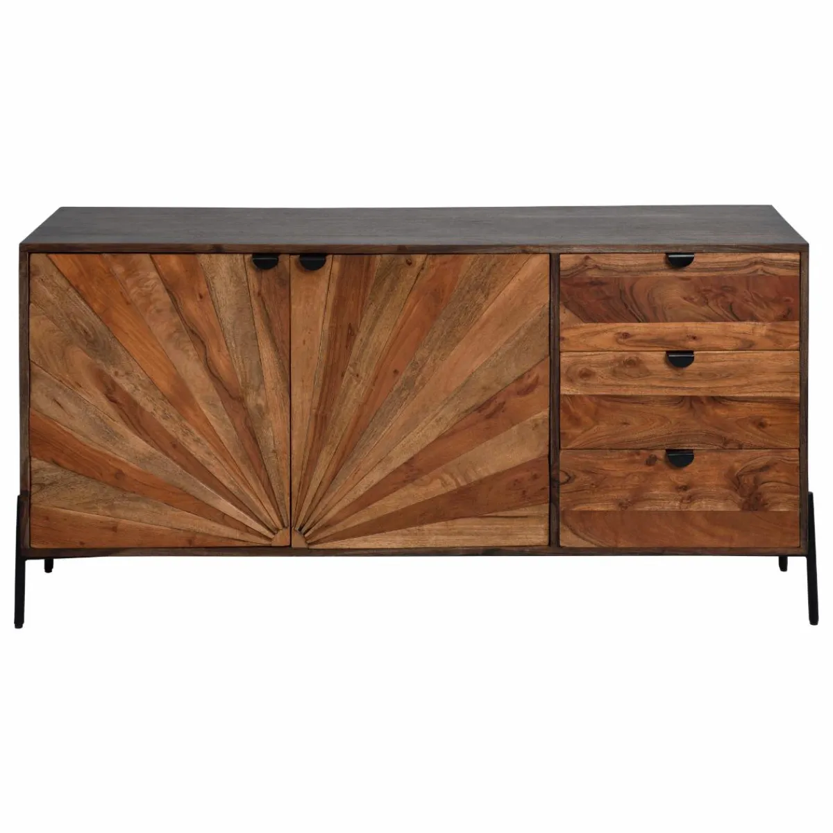 Made in Meubles Buffet en bois d'acacia Elvira