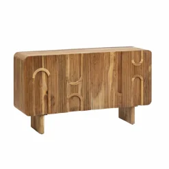 Made in Meubles Buffet en bois d'acacia foncé Tilio