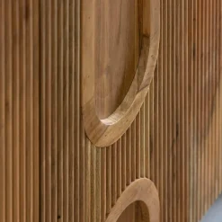 Made in Meubles Buffet en bois d'acacia foncé Tilio