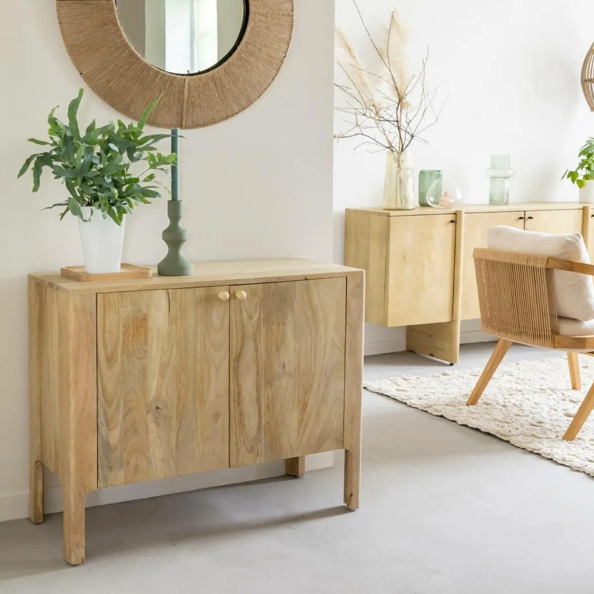 Made in Meubles Buffet en bois de manguier Tonin