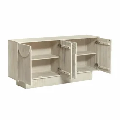 Made in Meubles Buffet en bois de manguier blanchi Miliam