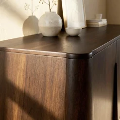 Made in Meubles Buffet en bois de manguier foncé Liriel