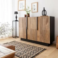 Made in Meubles Buffet en bois de manguier Galliance