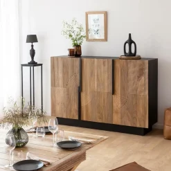 Made in Meubles Buffet en bois de manguier Galliance