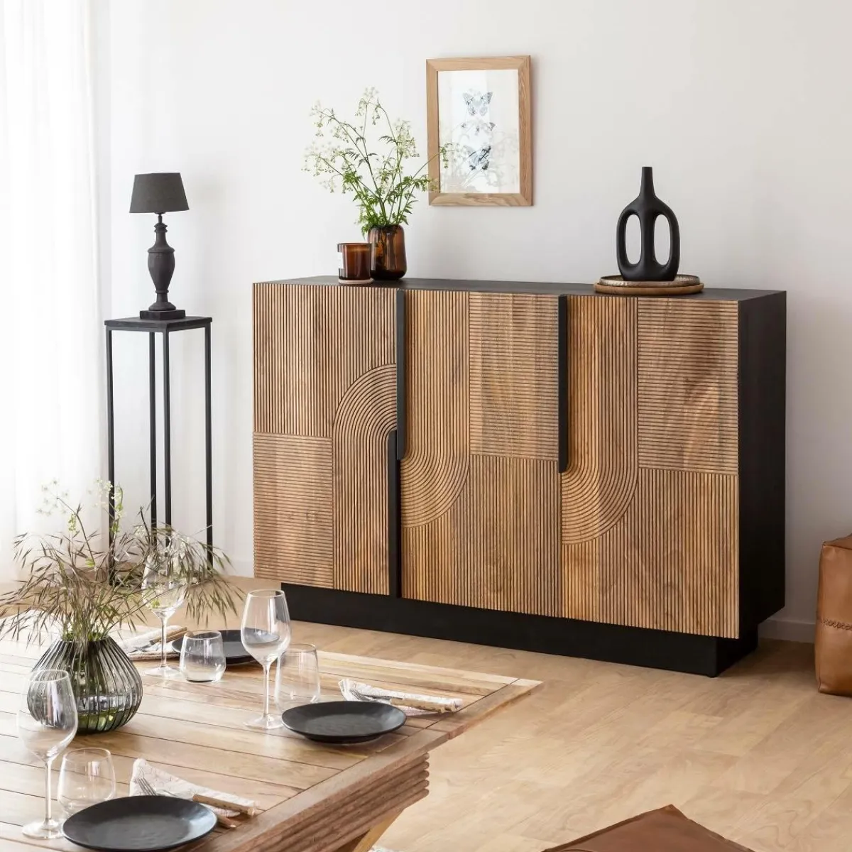Made in Meubles Buffet en bois de manguier Galliance