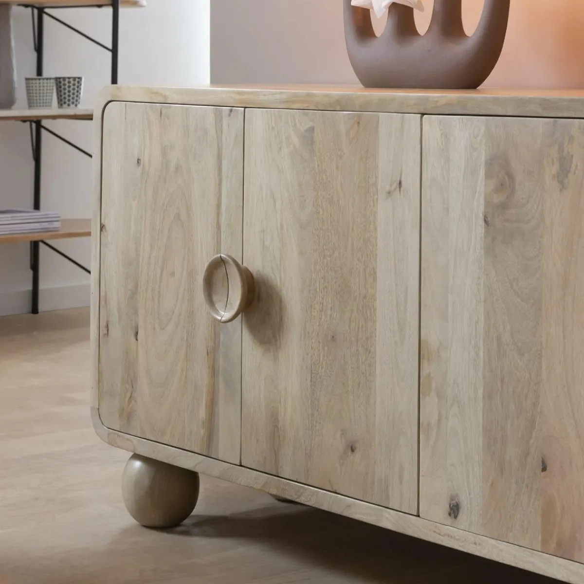 Made in Meubles Buffet en bois de manguier Horta