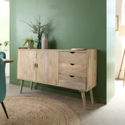 Made in Meubles Buffet en bois de manguier Augustine