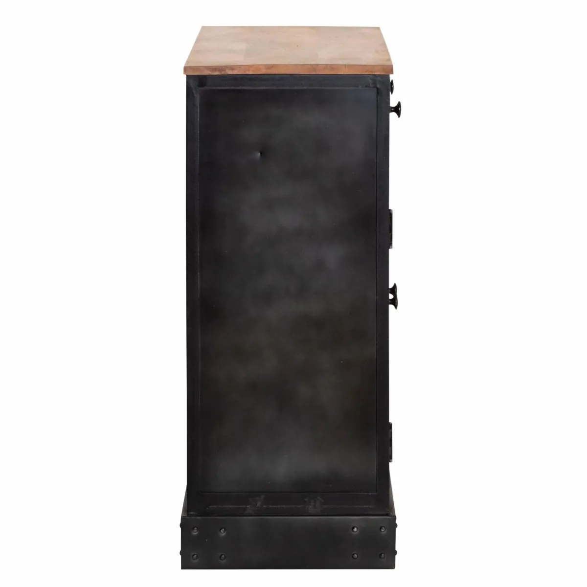 Made in Meubles Buffet en bois de manguier et cannage Ezra
