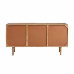Made in Meubles Buffet en bois de manguier et cannage Palma