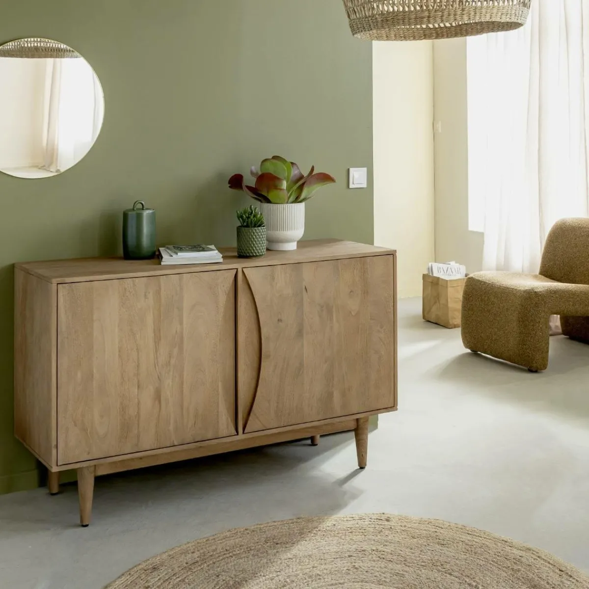 Made in Meubles Buffet en bois de manguier Folia