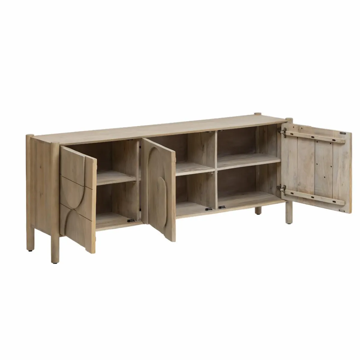 Made in Meubles Buffet en bois de manguier Tysia