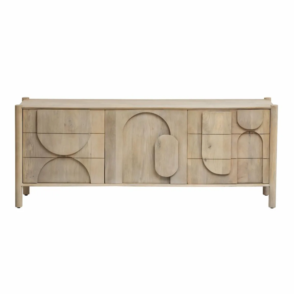 Made in Meubles Buffet en bois de manguier Tysia